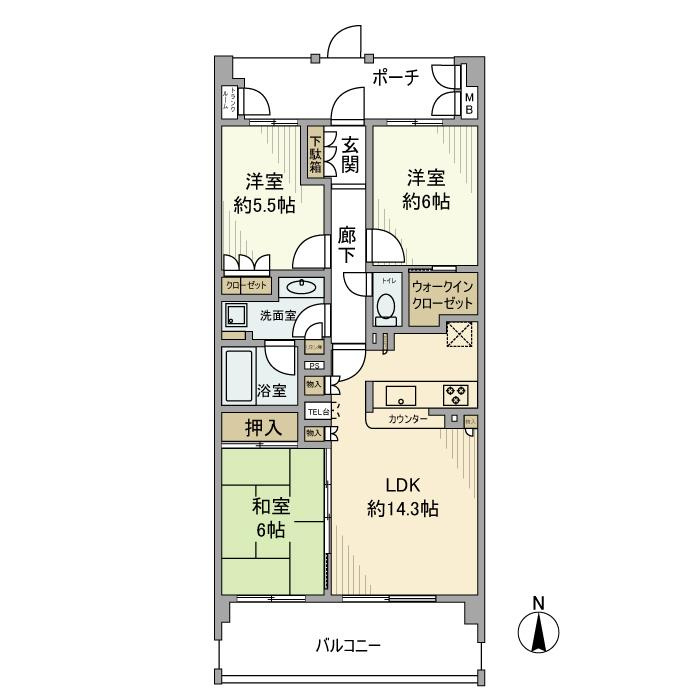 グレーシアステイツいずみ野の間取り