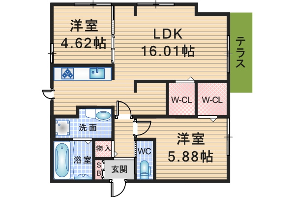 エイトデイジーの間取り