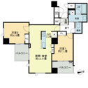 【間取り】 | ベルファース大阪新町　間取り