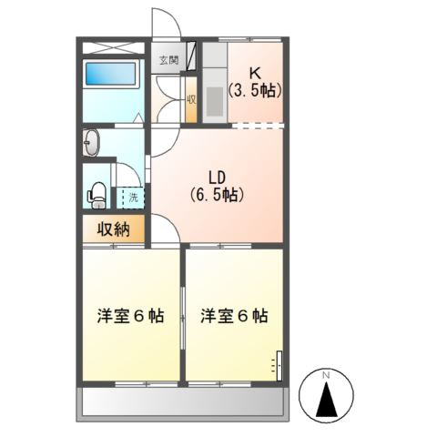 フレグランスキタの間取り