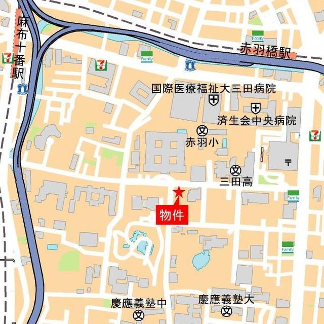 ＴＨＥ　ＣＯＮＯＥ　三田綱町の地図