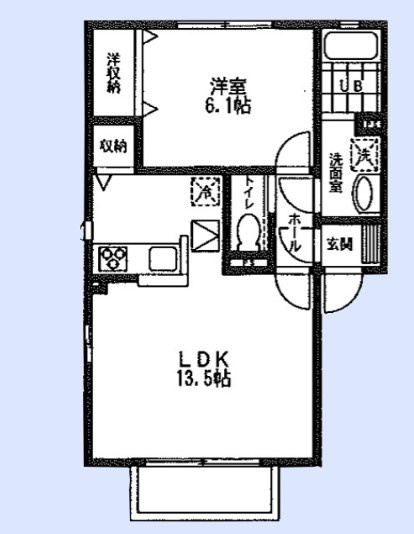 コンフォートルミナスAの間取り