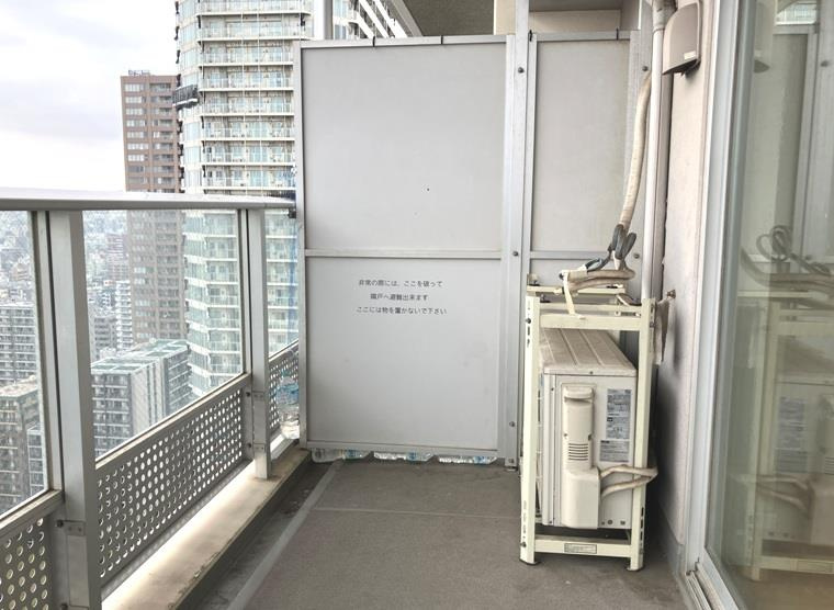 イーストコモンズ清澄白河セントラルタワーのバルコニー