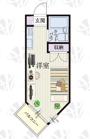 鶴ヶ島市富士見４丁目のアパートの間取り