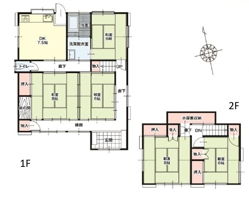 中古戸建　熊谷市池上825-3（期間限定現況販売）の間取り