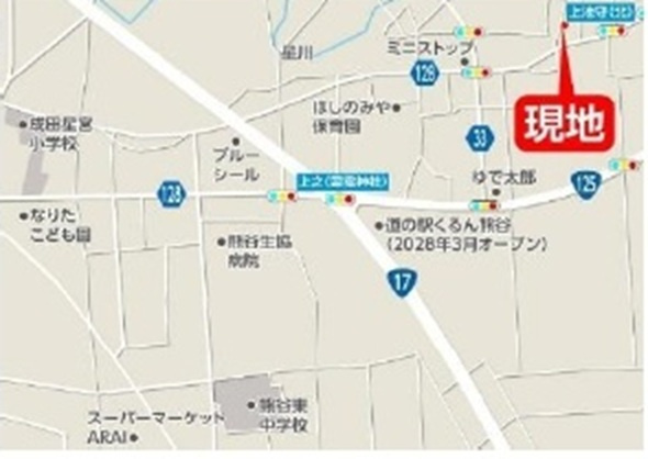中古戸建　熊谷市池上825-3（期間限定現況販売）の地図