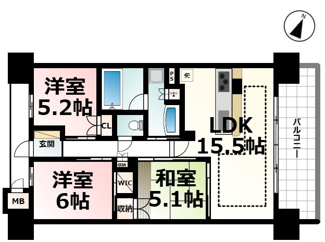 【間取り】 | イーグルコートびわ湖大津京