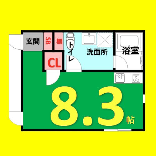 Pre cher(プリシェール)八田　名古屋市賃貸　仲介手数料無料の間取り