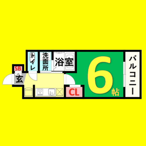 エステムコート名古屋ステーションクロス　名古屋市賃貸　仲介手数料無料の間取り