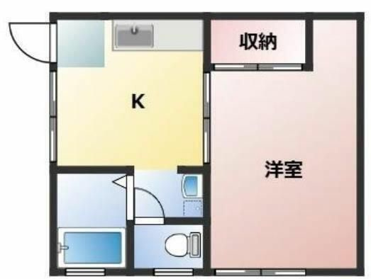 横浜市金沢区大道１丁目のアパートの間取り