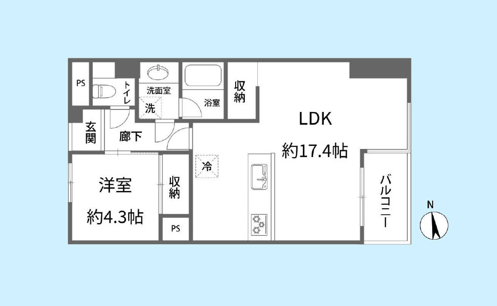 パシフィックパレス下北沢の間取り