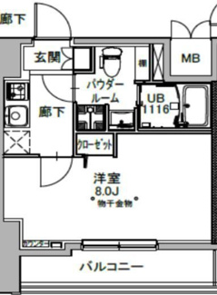 【間取り】 | S-RESIDENCE八丁堀una（エスレジデンス八丁堀ウーナ）