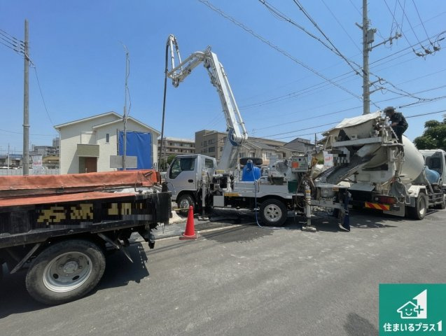 京都市西京区上桂前田町　第1期　新築一戸建ての外観|周辺は落ち着いた街並みの住宅地！子育てがしやすい住環境です！まだ未完成ですが、現地でしかわからない事もございます。是非一度ご覧ください。
