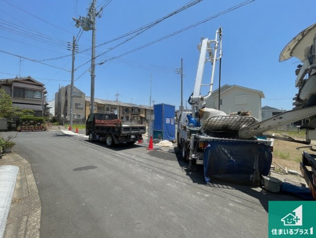 京都市西京区上桂前田町　第1期　新築一戸建ての外観|現在建築中！落ち着いた街並みで新生活を始めることが出来そう！周辺の物件も併せてご紹介させて頂きます！