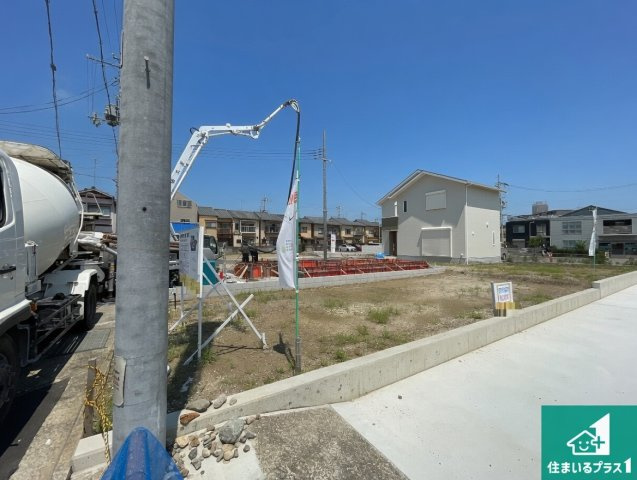 京都市西京区上桂前田町　第1期　新築一戸建ての外観|周辺は落ち着いた街並みの住宅地！子育てがしやすい住環境です！まだ未完成ですが、現地でしかわからない事もございます。是非一度ご覧ください。