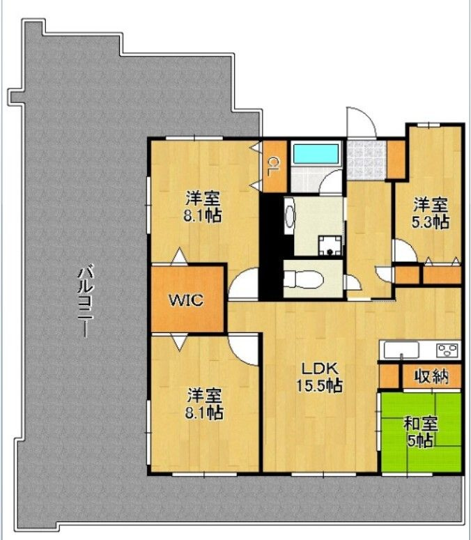 サンパーク折尾学園の丘ノースリッジの間取り