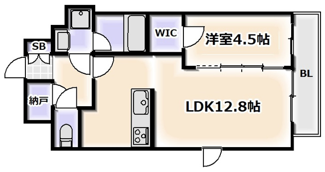 【間取り】 | スプランディッド難波III