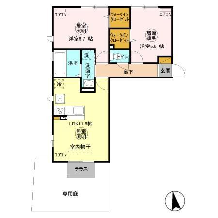 【間取り】 | フローラ