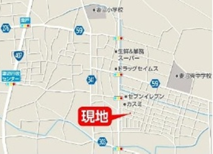 中古戸建　熊谷市妻沼東2-91-14（リフォーム住宅）の地図