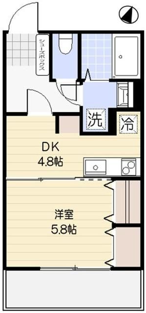 グリーンコート一の坂の間取り