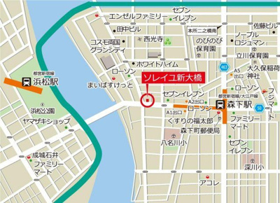 【地図】 | ソレイユ新大橋
