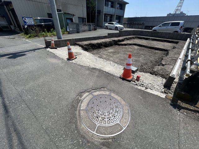 新築　高崎市東町第１　1号棟の駐車場|現地写真　駐車スペースはインナーガレージ1台可能です！
