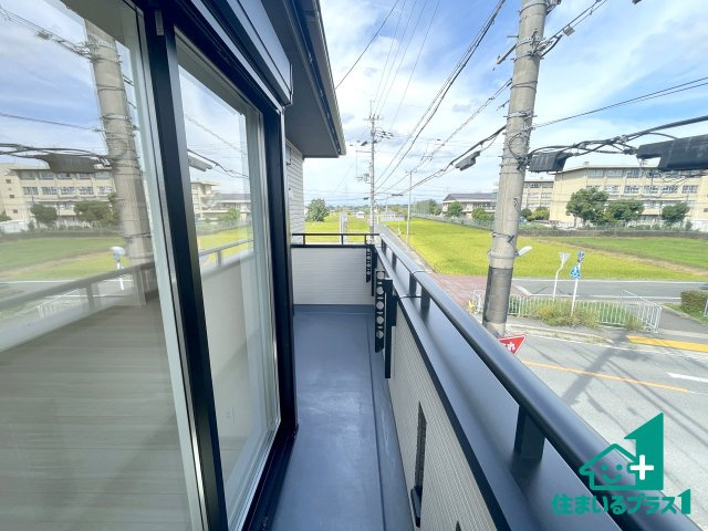 ★17(土)18(日)現地見学可能！★京田辺市東古森　限定1邸のバルコニー|日当たりのよいバルコニー！お部屋が開放的に！