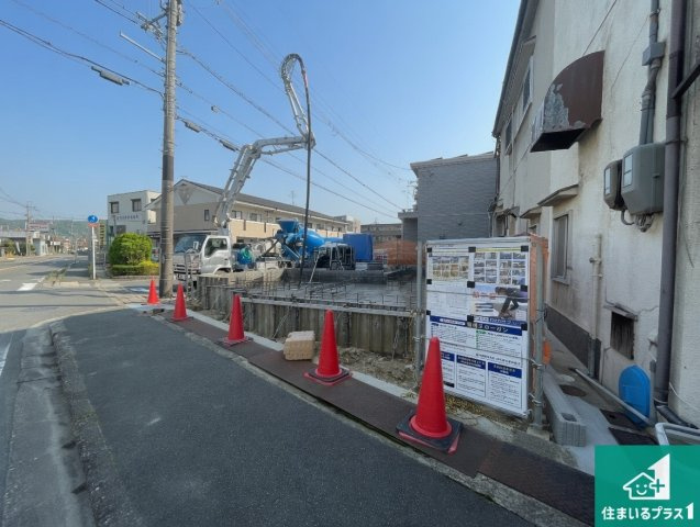 ★京田辺市東古森　新築一戸建ての外観|現在建築中！落ち着いた街並みで新生活を始めることが出来そう！周辺の物件も併せてご紹介させて頂きます！