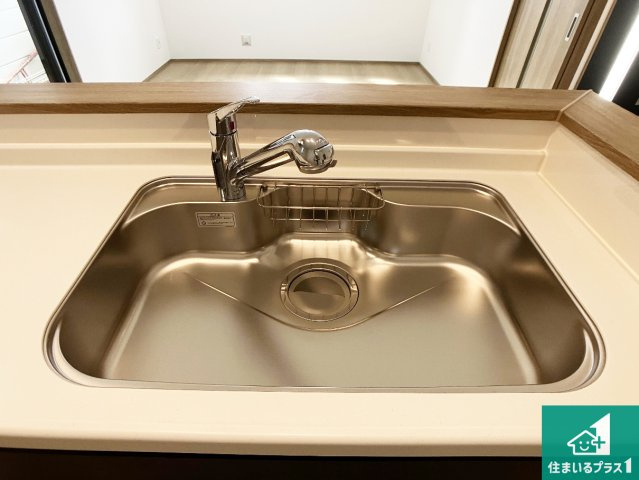 神戸市垂水区東垂水　新築一戸建ての設備|広々としたシンクで食器洗いも楽々！
