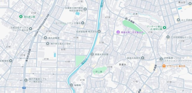 神戸市垂水区東垂水　新築一戸建ての地図