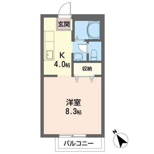 ヴィクトワール花岡Ⅰ棟の間取り