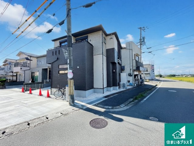 京田辺市東古森　新築一戸建ての外観|現在建築中！落ち着いた街並みで新生活を始めることが出来そう！周辺の物件も併せてご紹介させて頂きます！