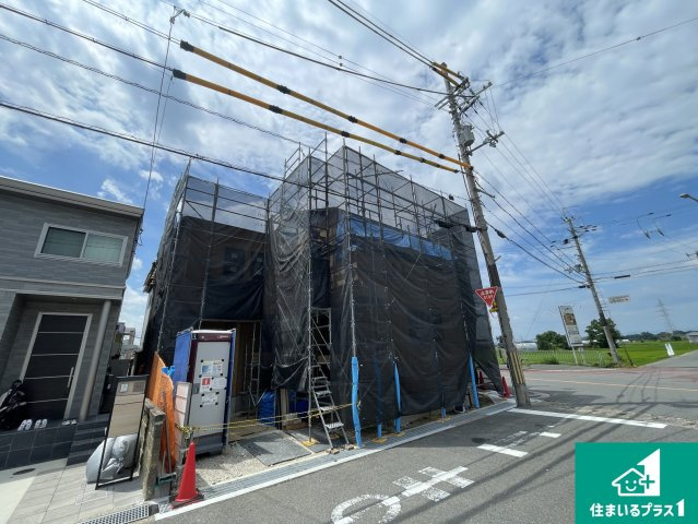 京田辺市東古森　新築一戸建ての外観|現在建築中！落ち着いた街並みで新生活を始めることが出来そう！周辺の物件も併せてご紹介させて頂きます！