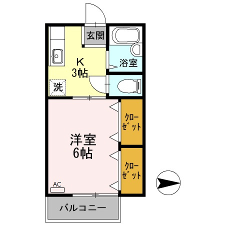 メゾン南万々の間取り