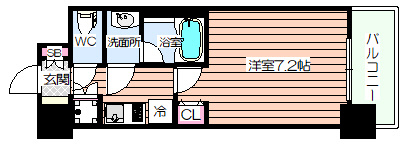【間取り】 | エヴァステージ梅田WEST
