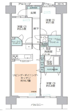 亀戸レジデンスの間取り