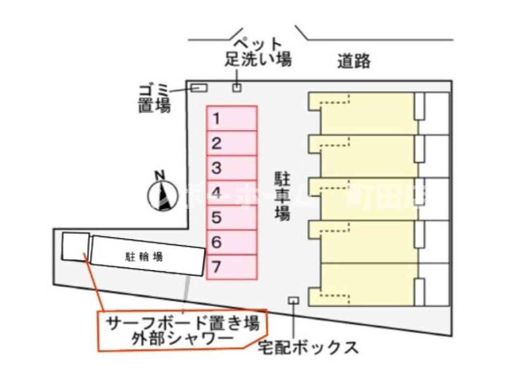 グリーンルーム鵠沼海岸※初期費用分割あと払いサービス利用可能物件の区画図