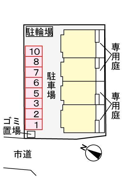 サニーエクセレントの駐車場