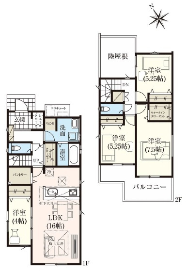 西尾市今川町　新築分譲住宅　全2棟　1号棟
