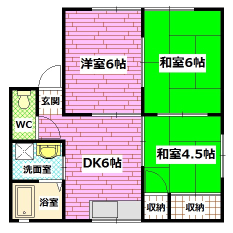 セジュール勢良の間取り
