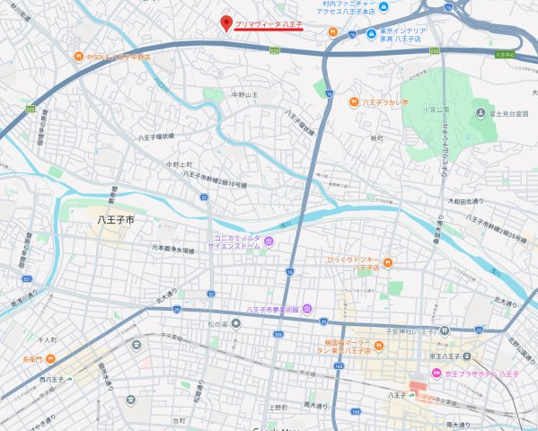 プリマヴィータの地図
