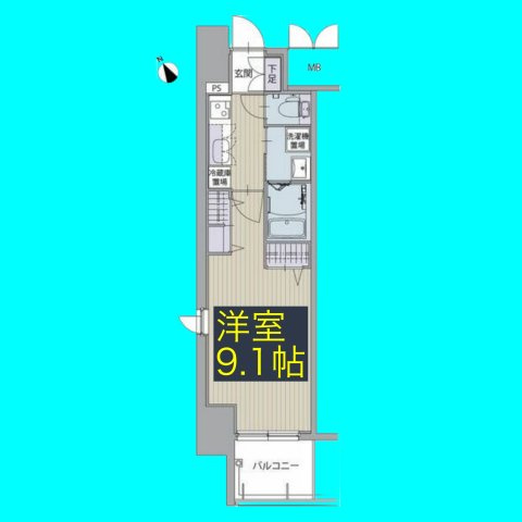 パルティール名西の間取り