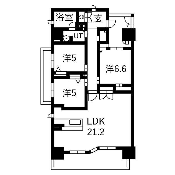 サンシティ岡崎駅西の間取り