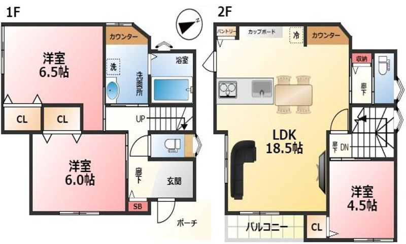 安芸郡府中町鹿籠２丁目の間取り