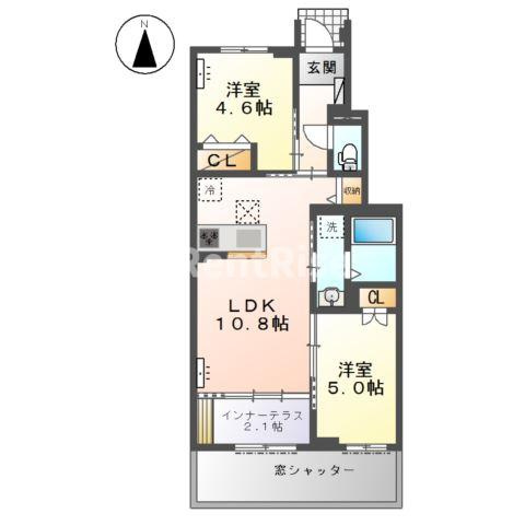 Ｇ．Ｔ．Ⅱの間取り