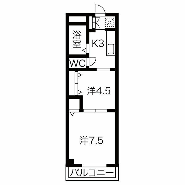 ベルドミール平戸橋1番館の間取り