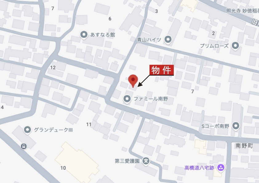 亀山市南野町《1号棟》の地図|詳細Map