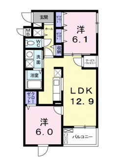 【間取り】 | トロワボヌール | 間取りです。