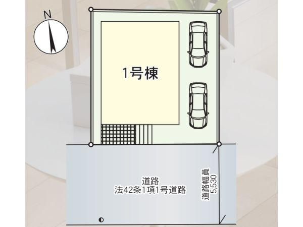 泉町第2-1号棟の区画図|※図面と現況が異なる場合は現況を優先。