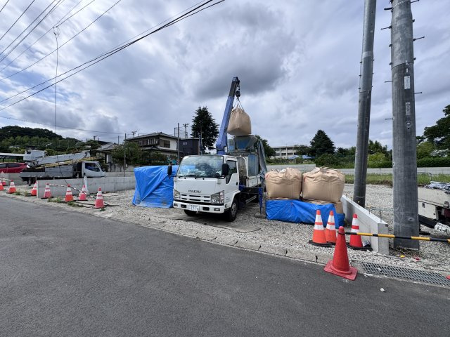 新築　渋川市金井第17　Livele Garden.S　3号棟の駐車場|現地写真　駐車スペースは並列3台分可能です！					
	
